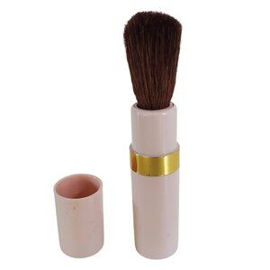 Mary Kay Pink Retractable Brush Make-Up Compact Cheek Blush Twist Face Powder